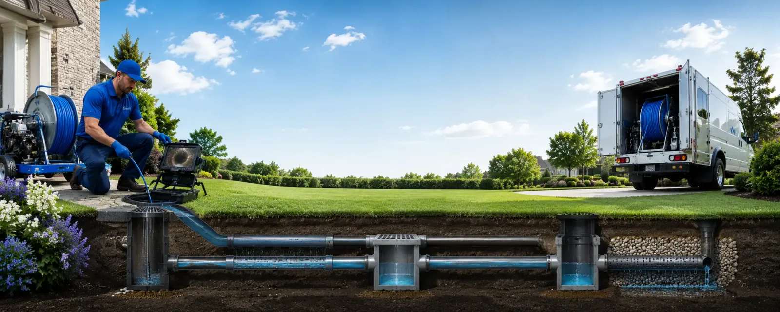 Outdoor drain cleaning information for Nevada, OH